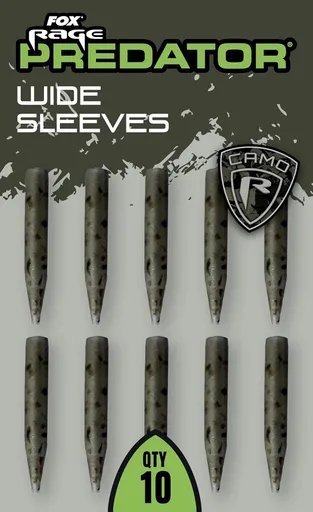 Fox rage predator převleky camo wide sleeves 10 ks