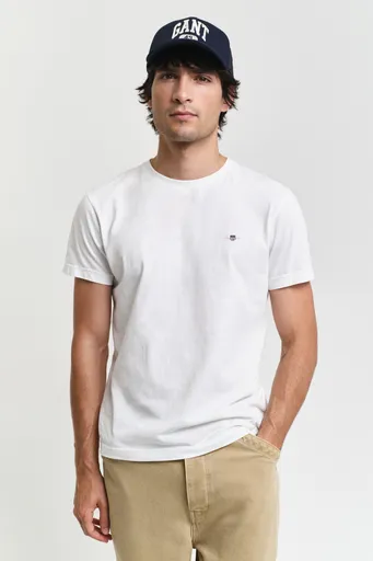 TRIČKO GANT SLIM SHIELD SS T-SHIRT WHITE