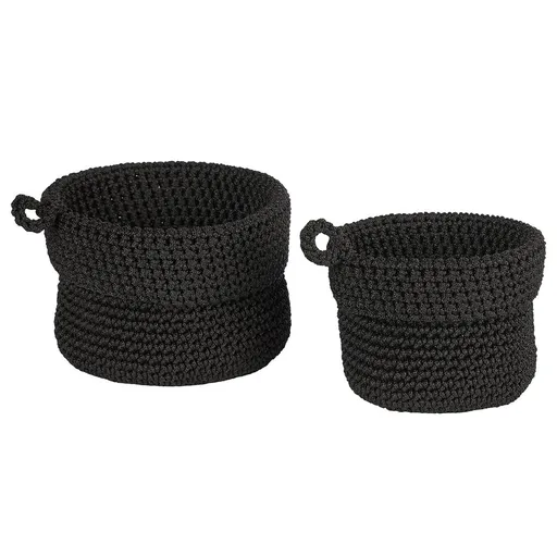 STORE IT Sada úložných košíků 2 ks - černá