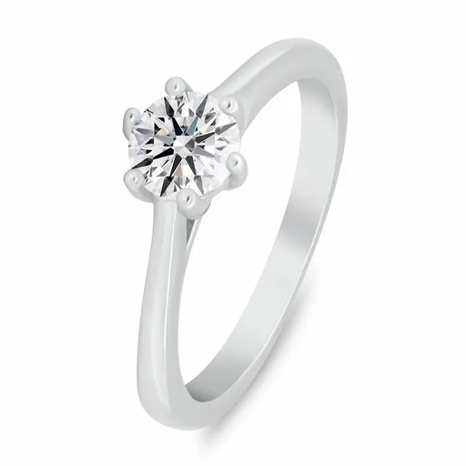 Brilio Silver Zásnubní stříbrný prsten s kubickým zirkonem RI151W 54 mm