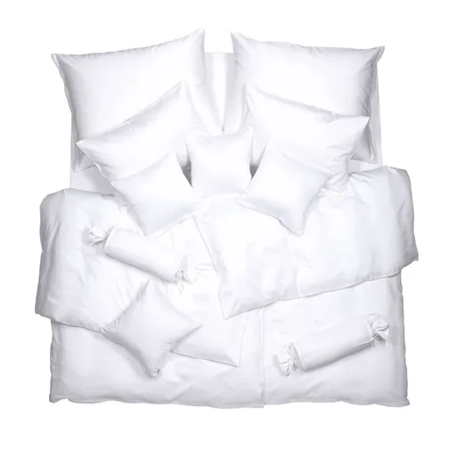 SCANquilt povlečení SATÉN TENCEL PLUS bílá 140 x 200/70 x 90 cm