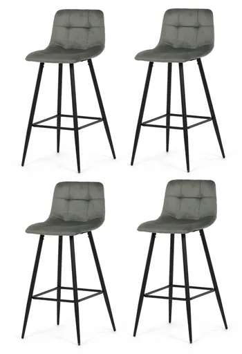 Sada barových židlí B-X7015 GRN2, 4 ks
