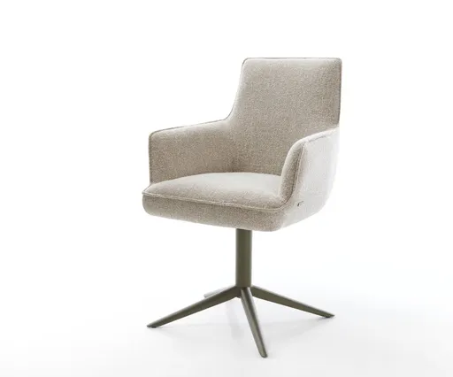 Jídelní židle Heira-Flex s područkami látka Měkký béžová