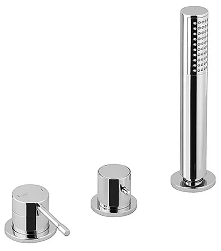 SAPHO BLUE tříprvková baterie na okraj vany, chrom BUTECH3