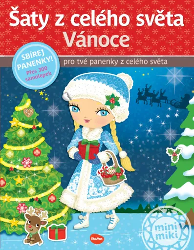 Šaty z celého světa VÁNOCE ─ Kniha samolepek - Charlotte Segond-Rabilloud, Julie Camel