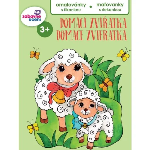 ZÁBAVNÉ UCENÍ DOMÁCÍ ZVÍŘATA Dětská omalovánka, mix, velikost