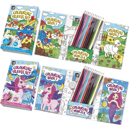 Omalovánky s 12 pastelkami