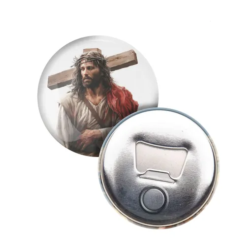 Magnet s otvírákem – Ježíš a kříž