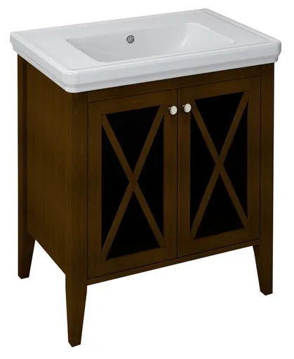 SAPHO CROSS umyvadlová skříňka 70x81x47cm, buk CR375