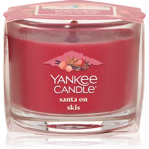 Yankee Candle Santa On Skis votivní svíčka glass 37 g