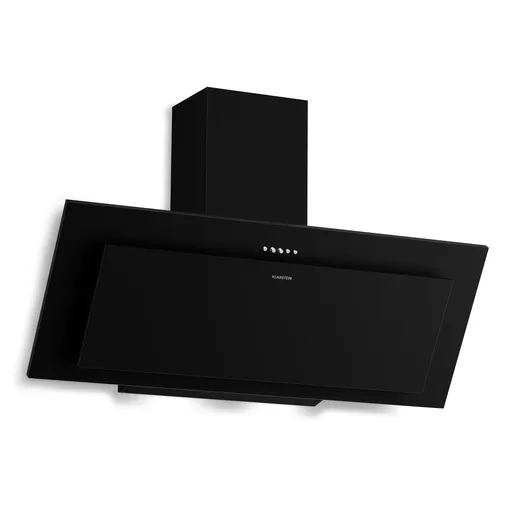 Klarstein Athena šikmá digestoř | režim odsávání vzduchu a recirkulace | 404 m³/h | 56 W | 90 cm