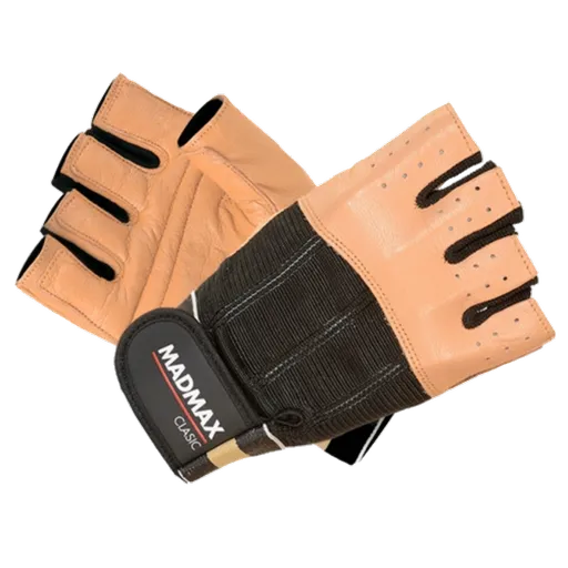 MadMax Rukavice Clasic MFG248 hnědé - L