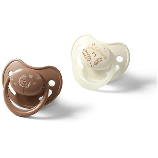 BabyOno Take Care Anatomical Silicone Soothers dudlík Day & Night 18m+ 2 ks