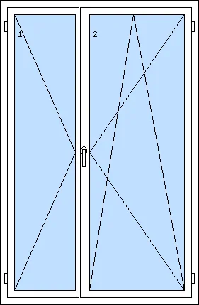 NOVÉ!!! Dvoukřídlé plastové balkónové dveře REHAU Synego AD Elegance