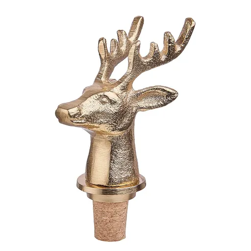 TOPPER Uzávěr na láhev jelen 10 cm - zlatá