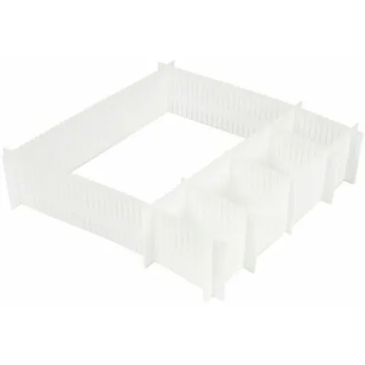 COMPACTOR FREE Organizér do zásuvky, bílá, velikost