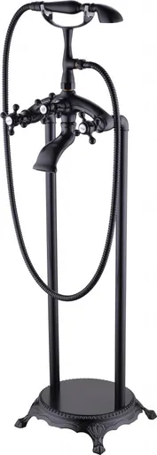 MEXEN Retro černá volněstojící vanová baterie 75933-70