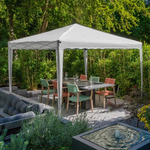 Haushalt international Skládací zahradní altán, 3 x 3 m, šedý