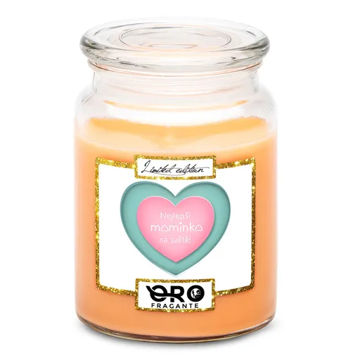 Svíčka Nejlepší maminka – pit (Vůně svíčky: Tropické ovoce)