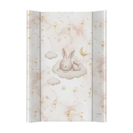CEBA BABY Podložka přebalovací 2-hranná s pevnou deskou (50x70) Ultra Light Sleepy Bunny