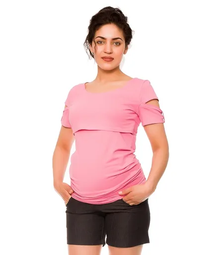 bemaamaa Těhotenské kraťasy Jeans Crush, černé, vel. XL