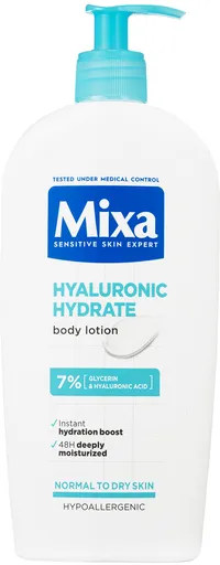 Mixa Lehké hydratační tělové mléko pro suchou a citlivou pokožku Hyalurogel (Body Lotion) 400 ml