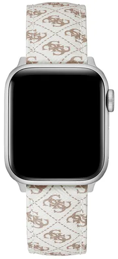 Guess Kožený řemínek pro Apple Watch (38 - 41 mm) - White CS2009S1