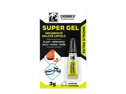 Lepidlo vteřinové DEN BRAVEN Super Gel 3g - expirace 01/2026