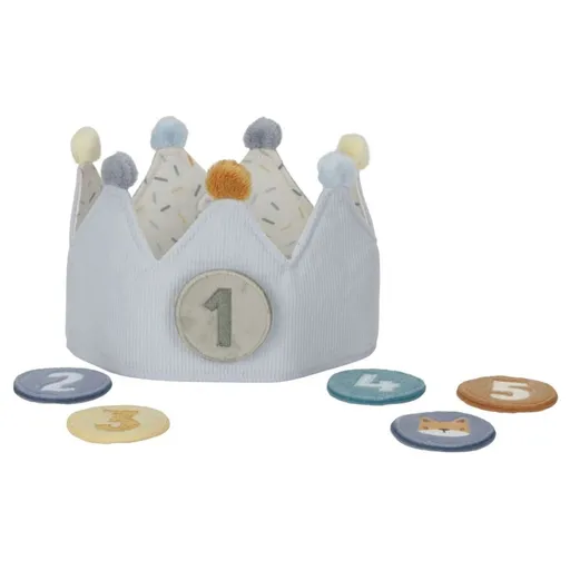 Little Dutch Narozeninová korunka s čísly Blue