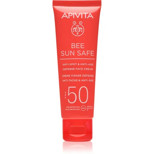 Apivita Bee Sun Safe Anti-Spot and Anti-Age Face Cream SPF 50 ochranný krém proti stárnutí pleti SPF 50 50 ml