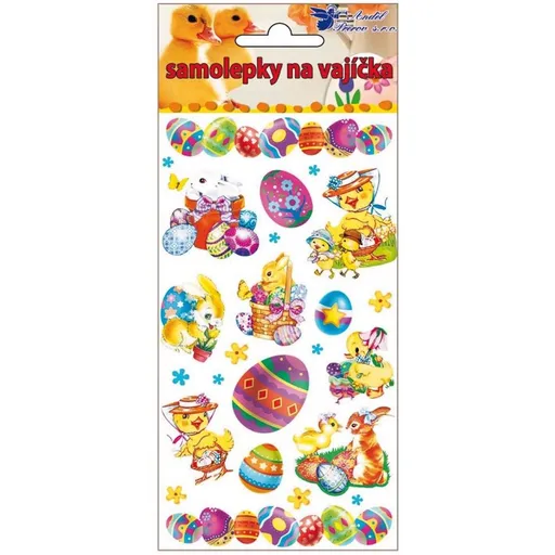 Samolepky velikonoční gelové 19 x 9 cm (797) obrázek 4