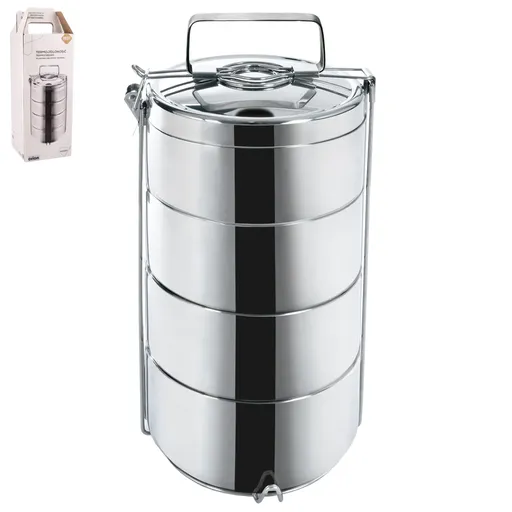 Jídlonosič termo nerez 4 patra, průměr 14 cm