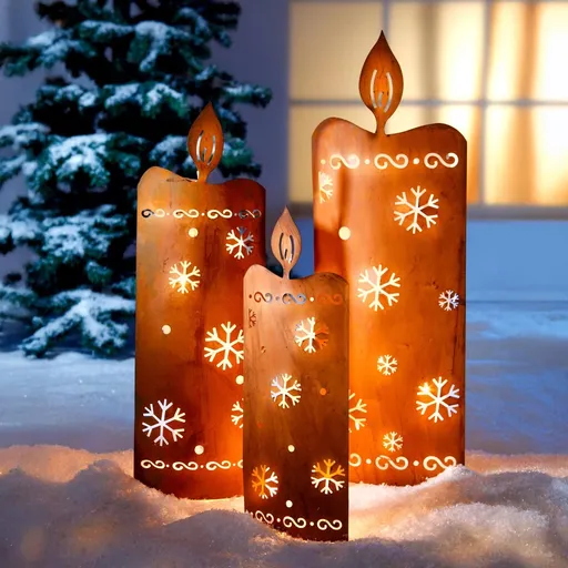 Weltbild LED Zahradní zápichy Svíce, sada 3 ks