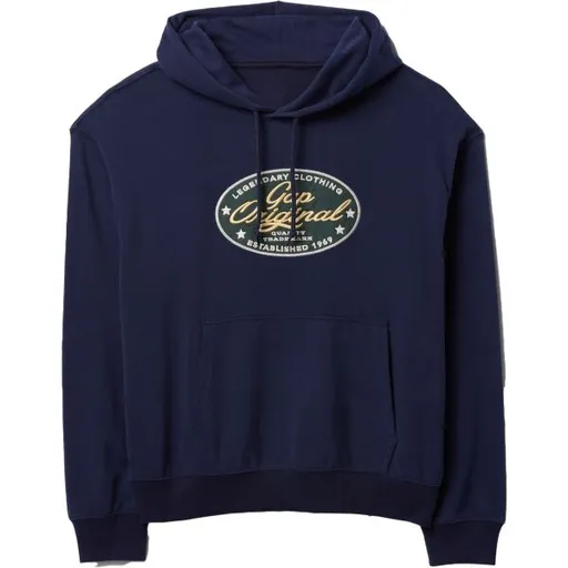 GAP LOGO ORIGINAL Pánská mikina, tmavě modrá, velikost