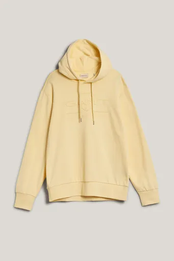 MIKINA GANT REG TONAL SHIELD HOODIE YELLOW SHINE