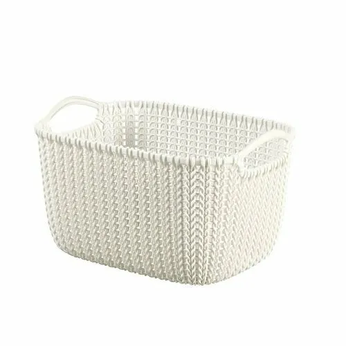 Curver Úložný box Knit 8 l, krémová, 8 l