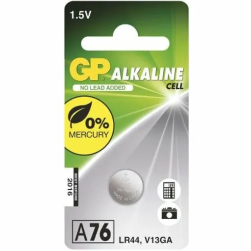 GP Batteries GP Alkalická knoflíková baterie GP LR44 (A76F), blistr 1041007611
