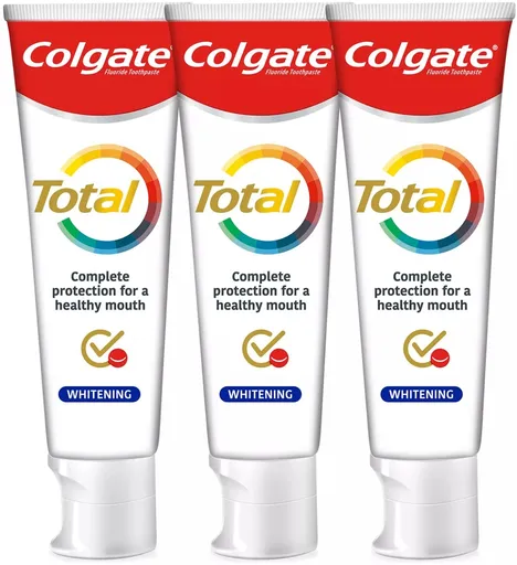 Colgate Bělicí zubní pasta Total Whitening Trio 3 x 75 ml