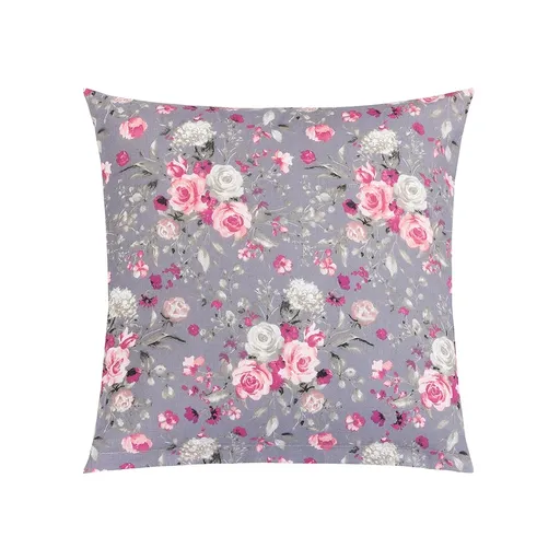 Bellatex Polštářek Adéla Květy růže růžová, 40 x 40 cm