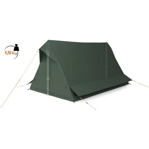 Crossroad ALTON 2 Outdoorový stan stavěný na trekové hole, tmavě zelená, velikost