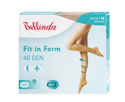 Bellinda Fit in Form 40 DEN vel.M punčochové kalhoty světle tělové