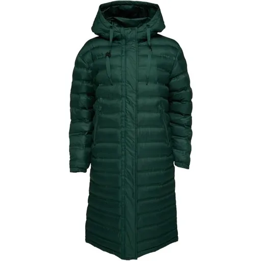 LOAP ITMARA Dámský kabát, tmavě zelená, velikost