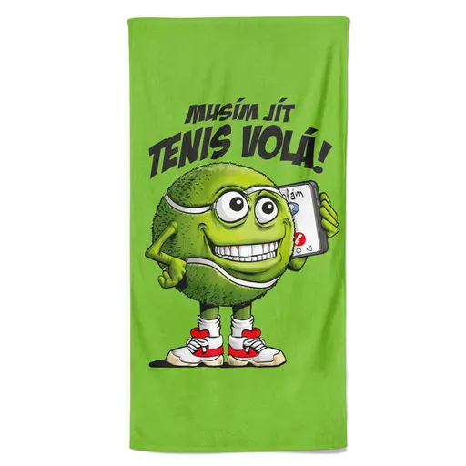 Osuška Tenis volá (Velikost osušky: 100x170cm)