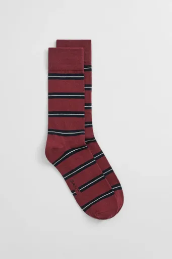 PONOŽKY GANT COLLEGIATE STRIPED SOCKS PLUMPED RED