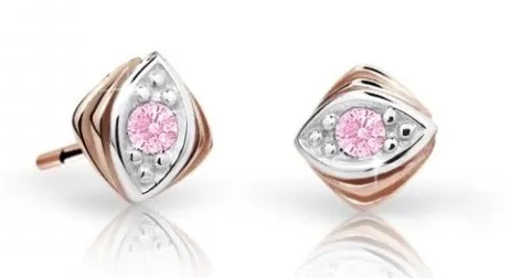 Cutie Jewellery Dětské náušnice z růžového zlata C1897-30-X-4 růžová