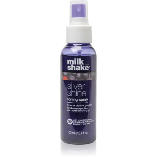 milk_shake® Silver Shine Toning Spray tónovací sprej pro blond a šedivé vlasy 100 ml