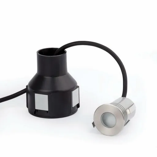 FARO CROSBY 24V LED zapuštěné svítidlo do země, šedá, teplá bílá