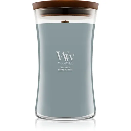 Woodwick Terra Haze vonná svíčka s dřevěným knotem 610 g