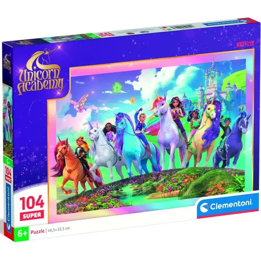 Clementoni puzzle 104 Super Unicorn Academy