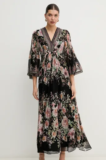 Šaty s příměsí hedvábí Hale BOB Alanna